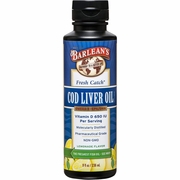 Barlean's Organic Oils, Fresh Catch Cod Liver Oil Liquid, Lemonade Flavor, 8 oz