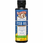 Barlean's Organic Oils, Fresh Catch Fish Oil Liquid, Orange Flavor, 8 oz