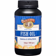 Barlean's Organic Oils, Fresh Catch Fish Oil, Orange Flavor, 100 Softgels