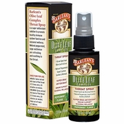 Barlean's Organic Oils, Olive Leaf Complex Throat Spray, Peppermint Flavor, 1.5 oz