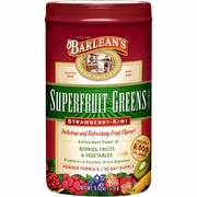 Barlean's Organic Oils, Superfruit Greens Powder, Strawberry-Kiwi, 9.52 oz