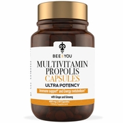 Bee & You, Multivitamin Propolis Capsules Ultra Potency with Ginger & Ginseng, 60 Capsules