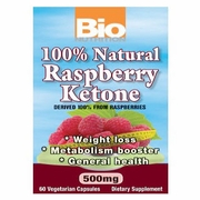 Bio Nutrition Inc., 100% Natural Raspberry Ketone, 60 Vegetarian Capsules