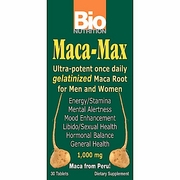 Bio Nutrition Inc., Maca Max, 30 Tablets