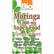 Bio Nutrition Inc., Moringa Super Food 5,000 mg, 60 Vegetarian Capsules