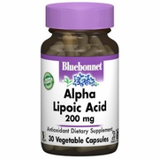 Bluebonnet Nutrition, Alpha Lipoic Acid 200 mg, 30 Vegetable Capsules