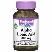 Bluebonnet Nutrition, Alpha Lipoic Acid 300 mg, 30 Vegetable Capsules