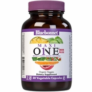 Bluebonnet Nutrition, Maxi One Whole Food-Based Multiple, Iron Free, 30 Vegetable Capsules
