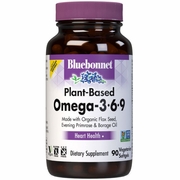 Bluebonnet Nutrition, Plant-Based Omega 3-6-9 1000 mg, 90 Softgels