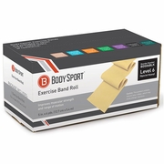 BodySport, Exercise Band Roll, 5 in x 6 yds, Extra Light Resistance, Beige