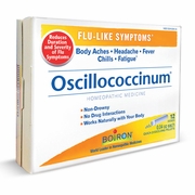 Boiron Homeopathics, Oscillococcinum, Flu Like Symptoms, 12 Doses