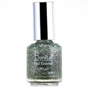 Bonita Cosmetics, Bonita Petite Nail Enamel - Diamond Silver, Mini Nail Polish, 0.28 oz (8 ml)