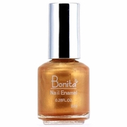 Bonita Cosmetics, Bonita Petite Nail Enamel - Golden, Mini Nail Polish, 0.28 oz (8 ml)