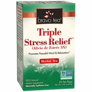 Bravo Tea, Triple Stress Relief Herbal Tea, 20 Tea Bags