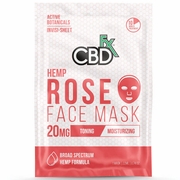 CBDfx, CBD Hemp Rose Face Mask, 20 Pack