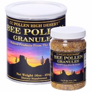 CC Pollen Company, High Desert Bee Pollen Granules Plastic Jar, 12 oz