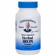 Christopher's Original Formulas, Herbal Iron Capsule, 100 Vegicaps