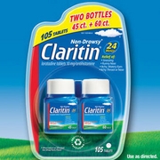 Claritin, Claritin 10 mg, Non-Drowsy Allergy Relief, 105 Tablets