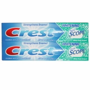 Crest, Fluoride Anticavity Toothpaste, Whitening Plus Scope, 8 oz x 2 pc