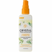 Crystal Body Deodorant, Mineral Deodorant Spray, Chamomile & Green Tea, 4 oz