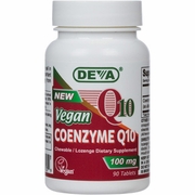 Deva Nutrition, Vegan Coenzyme Q10 100 mg, Lozenge & Chewable, 90 Tablets