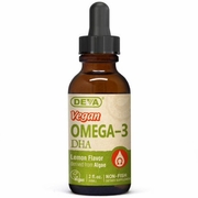 Deva Nutrition, Vegan Liquid Omega-3 DHA, Lemon Flavor, 2 oz