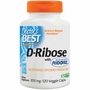 Doctor's Best, D-Ribose with BioEnergy Ribose, 850 mg, 120 Vegetarian Capsules