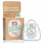 Dr. Ginger's, Coconut Oil, Xylitol + White Charcoal Floss, 32 Yards (30 Meters)