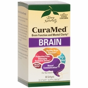 EuroPharma, Terry Naturally, CuraMed Brain, Brain Function & Mental Clarity, 60 Softgels