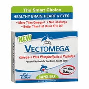 EuroPharma, Terry Naturally, Vectomega Caps, Omega-3 Plus Phospholipids & Peptides, 60 Capsules