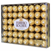 Ferrero Rocher, Diamond Gift Box, Fine Hazelnut Chocolates, 48 Pieces (600 g)