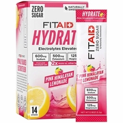 Fitaid, Hydrate Electrolytes Elevated Drink Mix - Pink Himalayan Lemonade, 14 Sticks