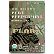Flora Health, Pure Peppermint Tea, 16 Tea Bags