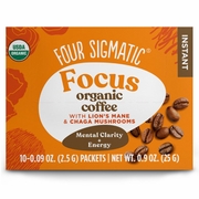 Four Sigmatic, Focus Organic Instant Coffee with Lion's Mane & Chaga Mushrooms, 10 Packets Four Sigmatic, Focus Organic Instant Coffee with Lion's Mane & Chaga Mushrooms, 10 Packets