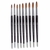 Fuji Nail Brush, Finest Kolinsky Nail Brush (Long Wood Handle) Round Style # 20, 1 pc