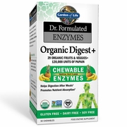 Garden of Life, Dr. Formulated Enzymes Organic Digest Plus - Chewable Tropical Fruit, 90 Tablets