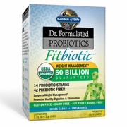 Garden of Life, Dr. Formulated Probiotics Organic Fitbiotic, Probiotic & Prebiotic Powder, 20 Packets
