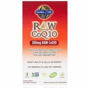Garden of Life, RAW CoQ10 200 mg, 60 Vegetarian Capsules