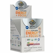 Garden of Life, SPORT Pre-Workout Organic Plant-Based Energy + Focus Powder, Sugar Free, Blackberry Cherry, 0.2 oz x 12 Packets