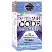 Garden of Life, Vitamin Code, 50 & Wiser Men's Formula, 120 Veggie Caps