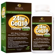 Genceutic Naturals, 24 Hour Nano Microactive CoQ10 100 mg, 60 Veggie Capsules