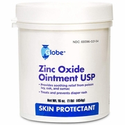Globe, Zinc Oxide Ointment USP 20%, 16 oz (454 g)