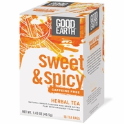 Good Earth Tea, Original Herbal Tea, Sweet & Spicy Caffeine Free, 18 Tea Bags