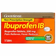 GoodSense, Ibuprofen 200 mg, Pain Reliever & Fever Reducer, 50 Tablets