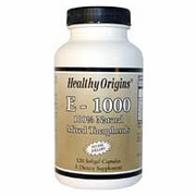 Healthy Origins, Natural Vitamin E-1000IU, Mixed Tocopherols, 120 SoftGels
