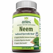 Herbal Secrets by Amazing Nutrition, Neem 500 mg, 120 Vegetarian Capsules
