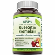 Herbal Secrets by Amazing Nutrition, Quercetin 800 mg with Bromelain 165 mg, 120 Veggie Capsules
