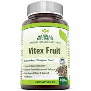 Herbal Secrets by Amazing Nutrition, Vitex Fruit 400 mg, 250 Veggie Capsules