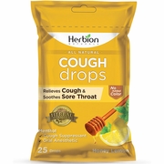 Herbion, All Natural Cough Drops - Honey Lemon, Value Size, 25 Drops