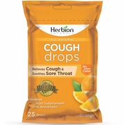 Herbion, All Natural Cough Drops - Orange, Value Size, 25 Drops